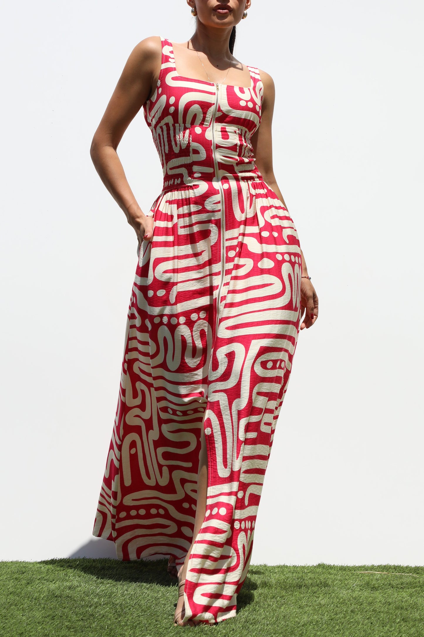 Fuchsia Labyrinth Maxi